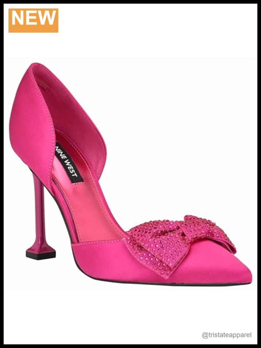 Nine West Fannie Leather Pointed Toe Stiletto Heel Dress Pumps